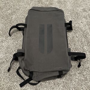 NOBULL Duffle Backpack Horns Waxed Charcoal Canvas Bag 19”x13”